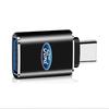 KKHK4 1pc Charger Adapter Connector Type-C to USB Male Adapt Converter for Ford Focus 3 ST Racing mk3 f150 mk7 Ranger Car Accessories