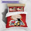 Saitama 3pcs Bedding Set Duvet Cover Closure Includes 1 Duvet Cover & 2 Pillowcases for All Seasons Bedroom Home Dorm Decor
