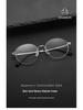 Ultralight Pure Titanium Vintage Round Eyeglass Frames 51 - Simple, Fashionable Design, Compatible with Prescription Lenses