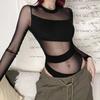 High Waist Mesh Thin Shapewear Seamless Underwear for Women Long Sleeve Lace Jumpsuit  Gifts