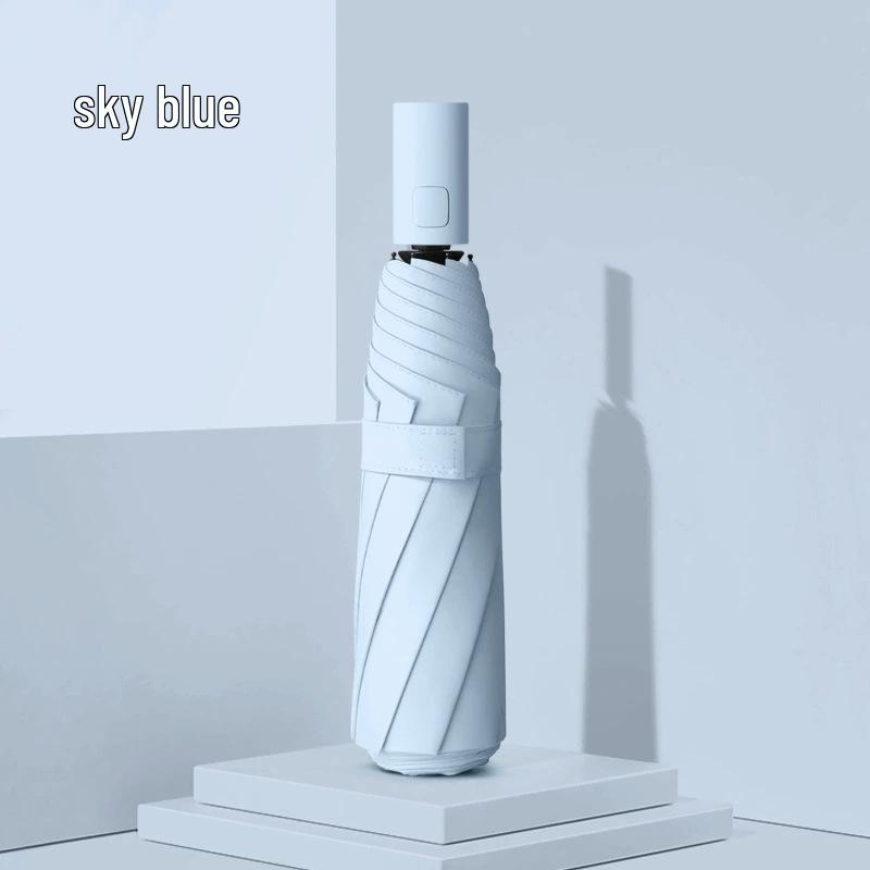 Extra großer Zwölf-Speichen-Doppelnutzungs-Handregenschirm mit Sonnenschutz aus schwarzem Kleber