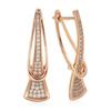 Boucles d'oreilles pendantes irrégulières scintillantes vintage incrustées de zircone personnalisées pour femmes Mode Accessoire classique Bijoux