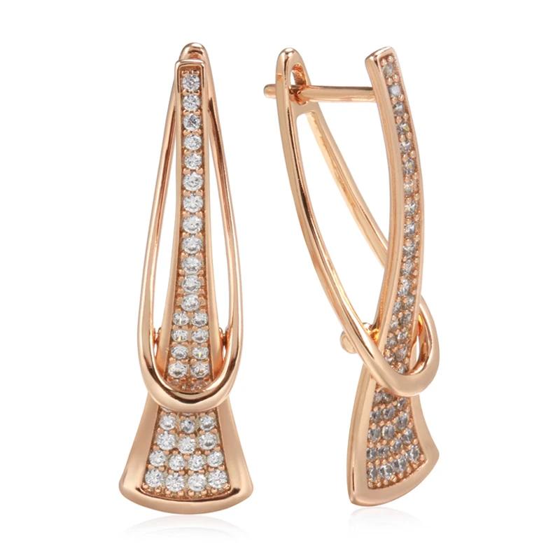 Boucles d'oreilles pendantes irrégulières scintillantes vintage incrustées de zircone personnalisées pour femmes Mode Accessoire classique Bijoux