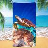 1pc Dolphin Octopus Animal Large Beach Towel, Quick Drying Water Absorbing Beach Towel, Swimming, Vacation, Camping Beach Towel
