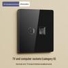 3-Gang Smart Glass Panel Switch, Bluetooth Mesh, Black, Mijia App Compatible