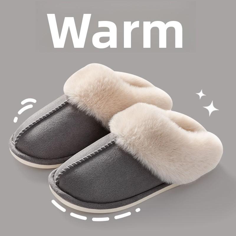 Cotton Slippers for Indoor, Home, and Outdoor Wear. Plush Warm, Thick Soled, Non Slip Cotton Shoes for Men, Floor Slippers