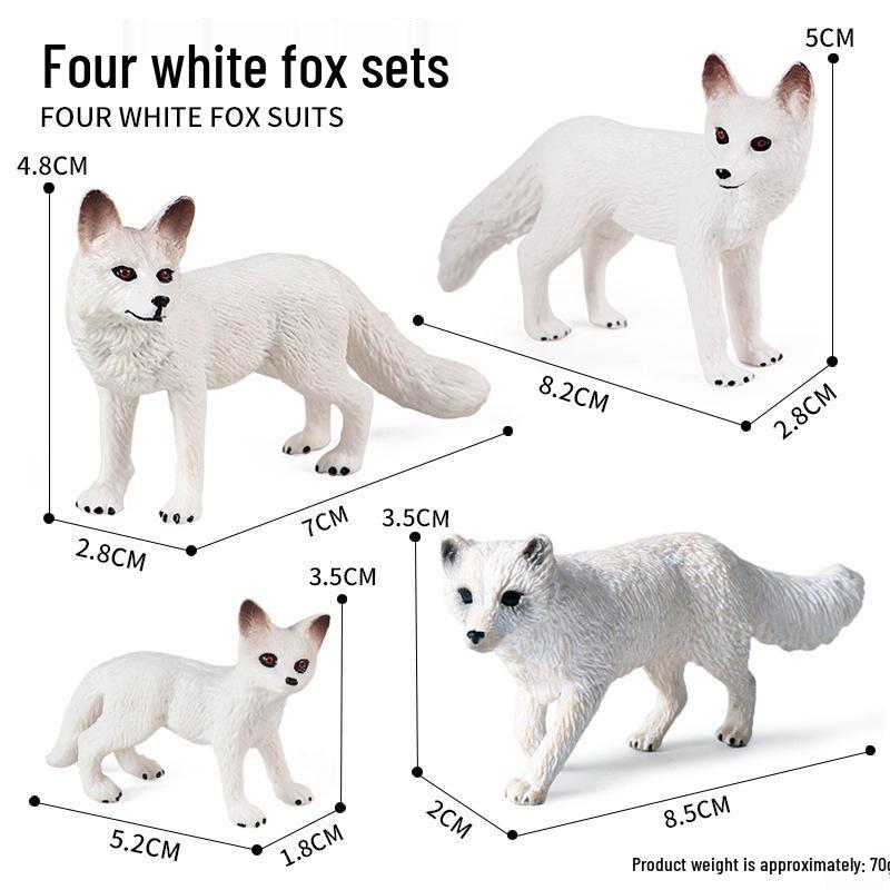 Wild Jungle Animal Models: Mini Pig, Deer, Fox, Squirrel, Elk & Raccoon Toys