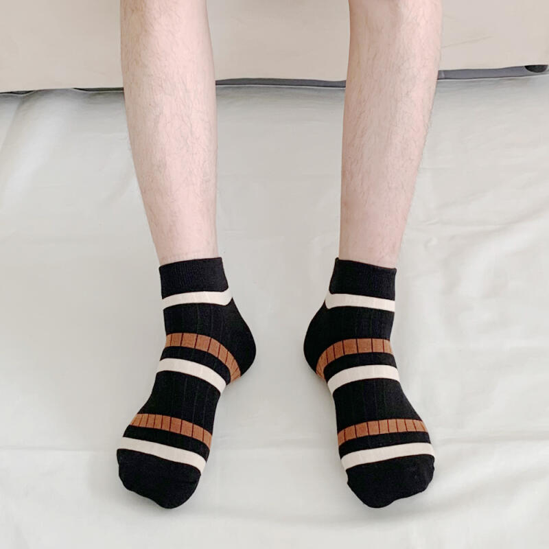 [Set of 10] Men s One Two Ringle Sneaker Socks 10 pairs of black