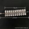 Exquisite Double Row Square Rhinestone Wedding Bracelet Bangle