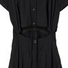 Rap Waist-Slit Shirt-Style Long Dress Ar2Wo568