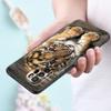 Cute Little Tiger Phone Case For Xiaomi Redmi Note 11 10 9 8 Pro 11T 5G 10T 10S 9S 9T 9i 9C 9A 8T Soft TPU Black Cover Funda