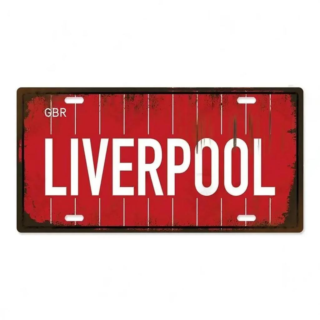 Paris Madrio Milan Munich Metal Tin Signs Vintage Plaque Auto License Plate Embossed Tag Garage Bars Pubs Clubs Home Wall Decor