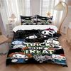 3pcs Trick or Treat Characters Hello Kitty Halloween Bedding Set, Including 1 Quilt Cover and 2 Pillow Shams, Without Filling, Soft and Comfortable