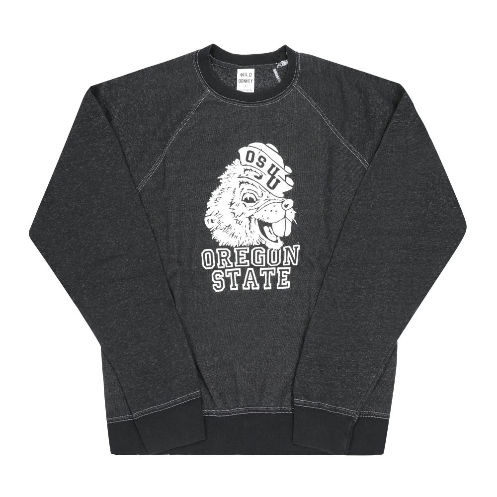Wild Donkey Unisex Sweatshirt Fr Oregon Old Black
