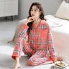 Pajamas women spring and autumn pure cotton long-sleeved 1011 new cotton suit Korean version casual can be worn outside loungewear