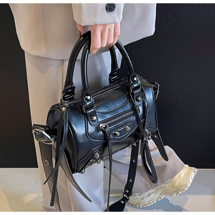 IELGY Сумка Boston в стиле Spice Girl премиум-класса с заклепками — фото 9