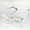 Gold Nickel-Copper Alloy Frame Reading Glasses Ultra-Light Portable Fold Full-Rim Spectacles +0.75 +1 +1.25 +1.5 +1.75 To +4