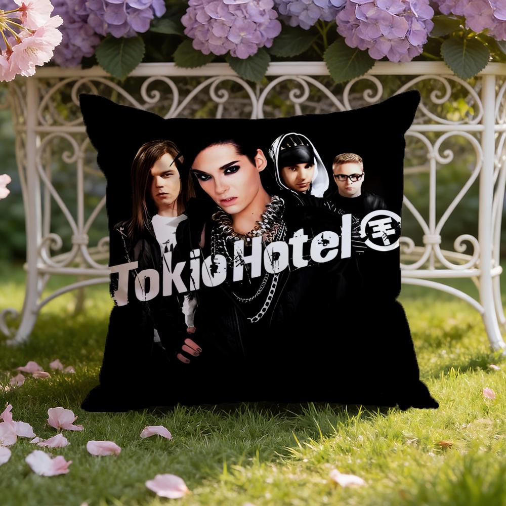Band T-Tokio H-Hotel Cushion Cover Home & Car Dual-Scene Pillow Cover: Reversible for Premium Comfort