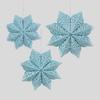 Christmas Decor Origami Snowflake Paper-cut Patterns Fold-and-stick Construction Vibrant Hues Lightweight Design Christmas Party