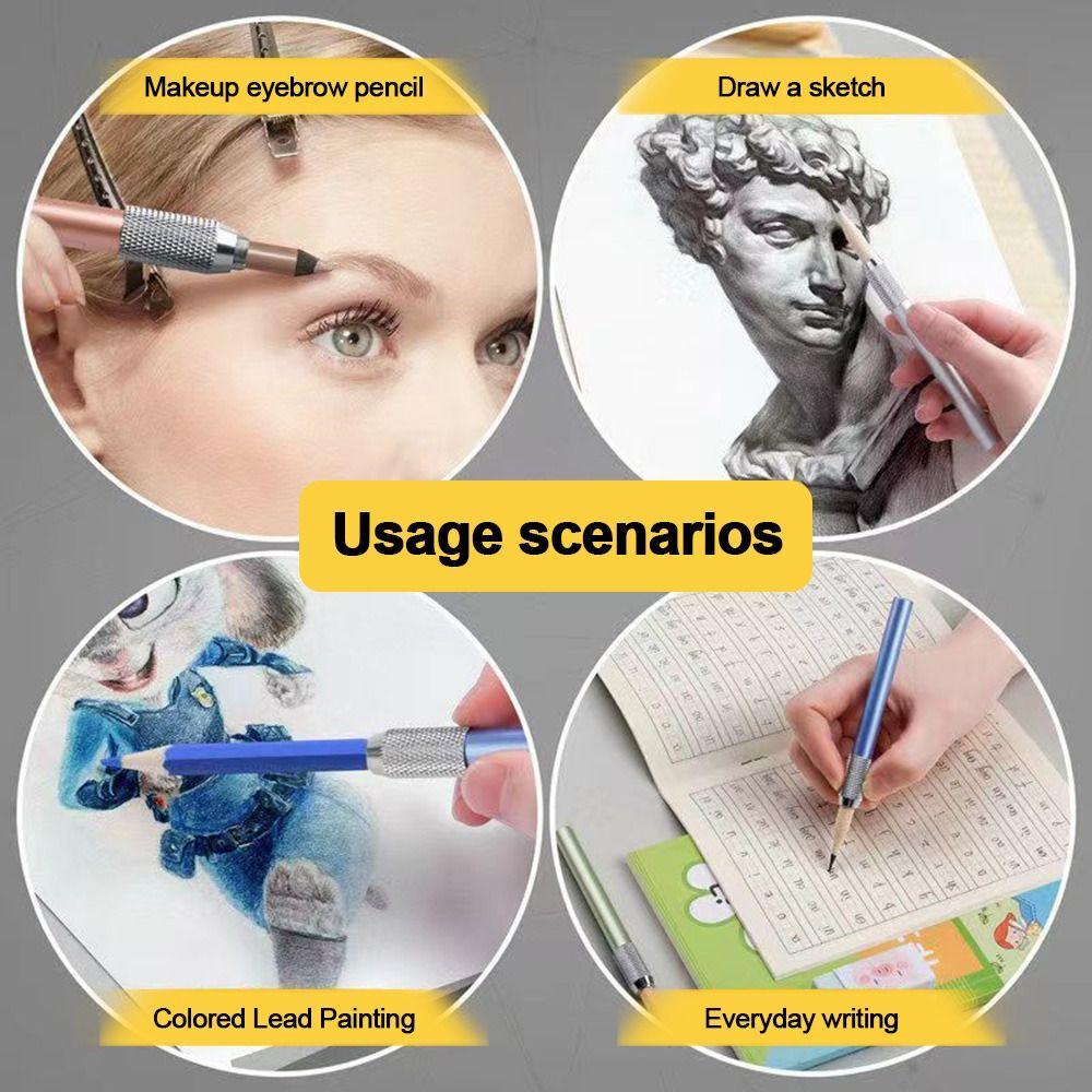 Metal Pencil Extension Holder Adjustable Pencil Lengthper Pencil Extender  Drawing Writing Sketch