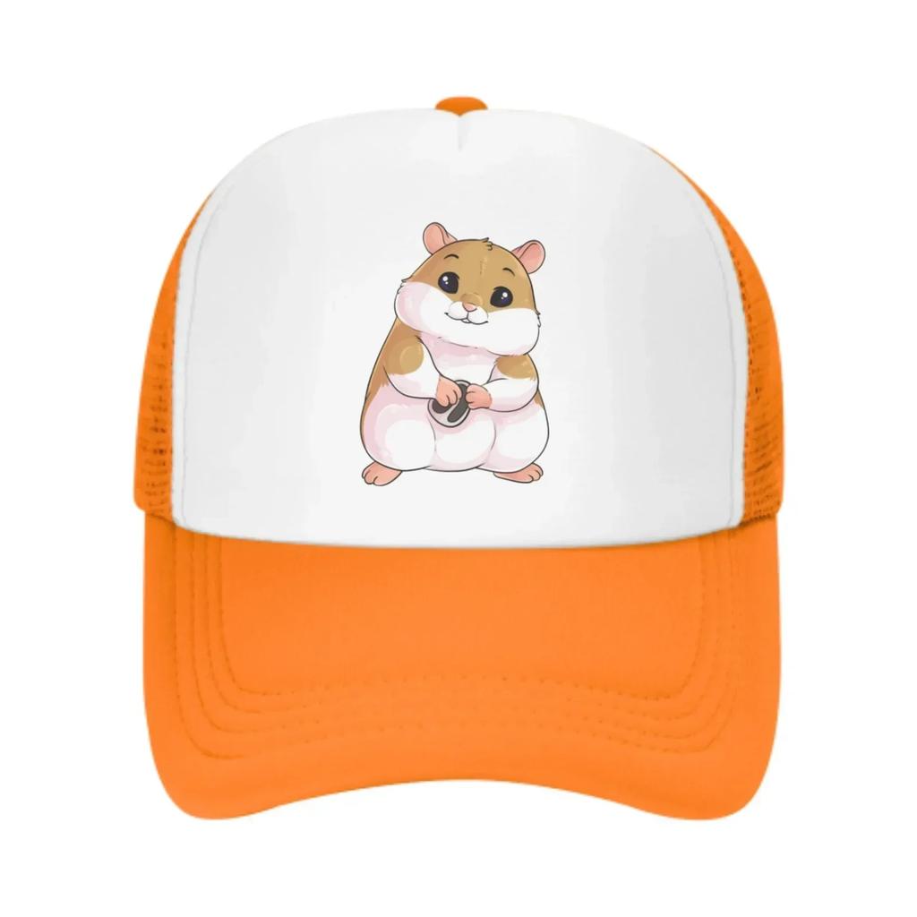 Hamster Protects Melon Seeds Summer Leisure Sports Daily Sun Hat Fishing Outdoor Unisexs and Womens Truck Caps Fashion