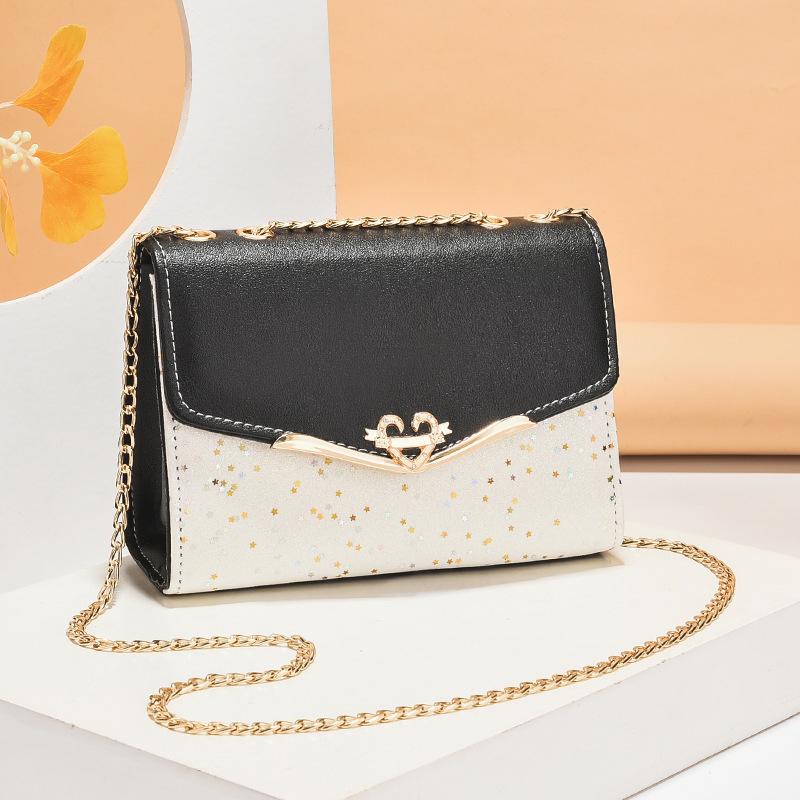 

Women s Korean-Style Sequin Shoulder Messenger Bag with Phone and Coin Pockets.