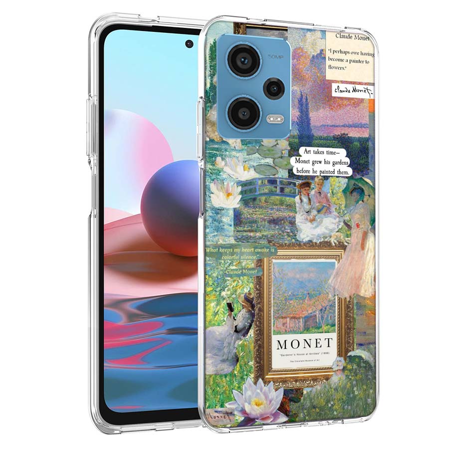 

Чехол для телефона с картиной Клода Моне для Redmi Note 13 12 14 15 Pro Plus 13R 11 11T 11E 11S 10 Pro 10S 9 9S Прозрачный ТПУ Чехол Cas Redmi Note 14 Pro 4G