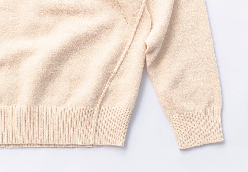 Beullumeol Pbt Wool V-Neck Knit - Oatmeal Beige