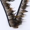Chicken Feather Black Heart Tip Cloth Edge Clothing Accessories Pendant Material High Quality Chicken Feather Cloth Belt Handicraft