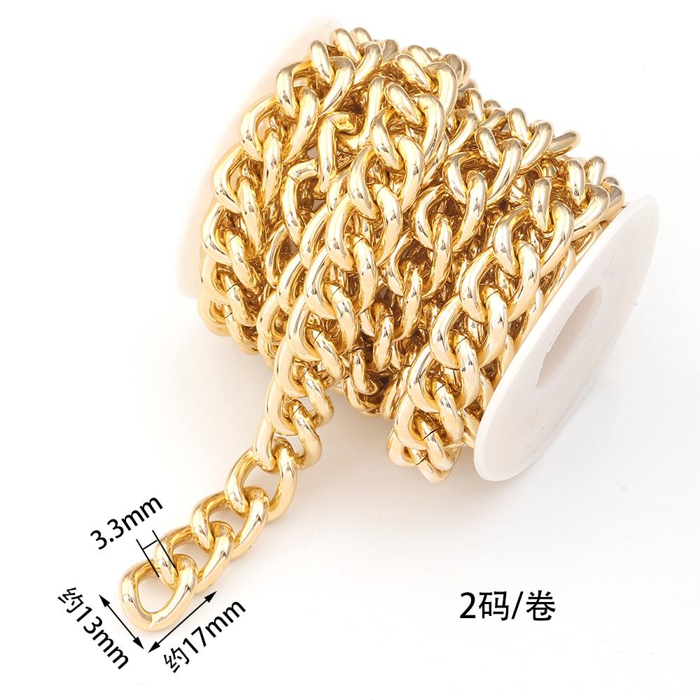 2-5 Yards/Rolle Aluminiumketten Verdrehte Ketten Großhandels Gliederkette Für DIY Armband Halskette Kette Schmuckherstellung Zubehör