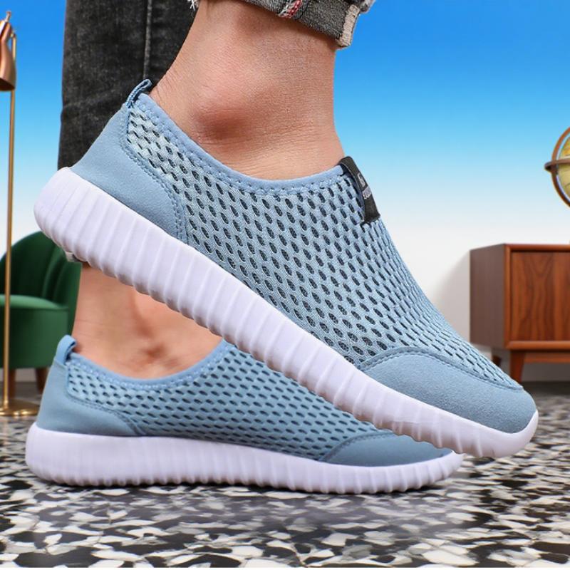 

Men s Mesh Running Shoes Breathable Lightweight Non-slip Flat Shoe New Women Tenis Vulcanize Walking Shoes Zapatillas De Deporte 36