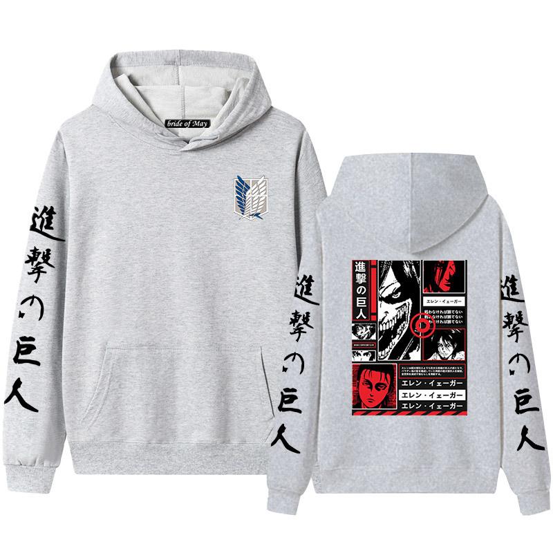 Мужские и женские толстовки с капюшоном и толстовки для пар Advancing Giant Alan Yeager — фото 5