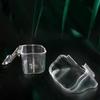 Transparent Bird Supplies Bird Cage Feeder Plastic Easy To Install Use and Clean Durable Plastic Bird Gift