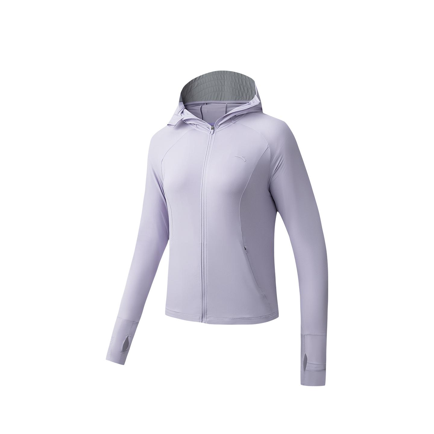 

Anta Training Series Womens Knitted Sports Top Summer 2026 Sun Protection Women tops Light-Purple 962627706-5 XS