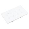 Interruptor Táctil Inteligente Wifi 8 Gangs Panel de Vidrio Templado IP44 Interruptor de Luz Inteligente Estándar