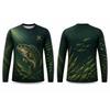 Herren Outdoor Angel T-Shirts Bequem Leicht Atmungsaktiv Langarm Oberteile Herbst Mode Sport Freizeit Rundhals T-Shirt