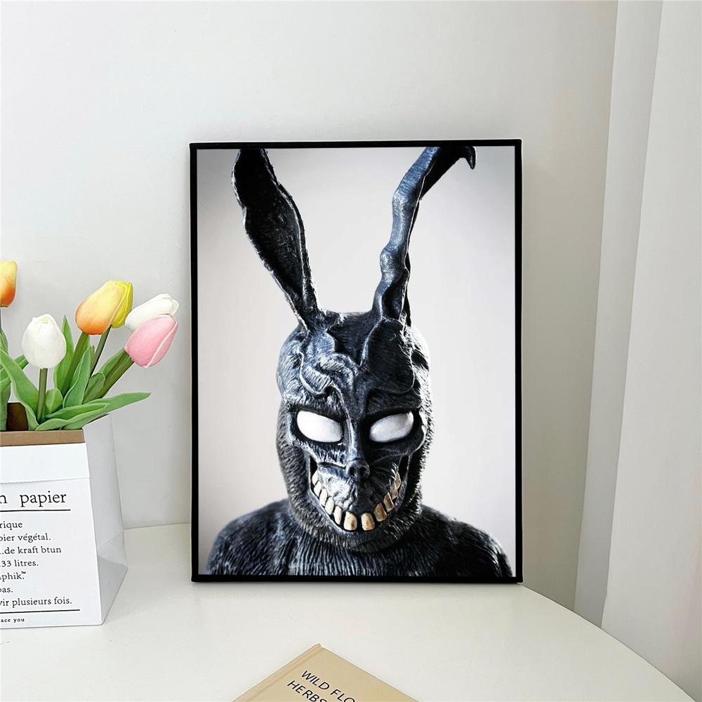 1pc Movie Donnie D-Darko Poster Self-adhesive Art Poster Waterproof Paper Sticker Coffee House Bar Room Wall Decor