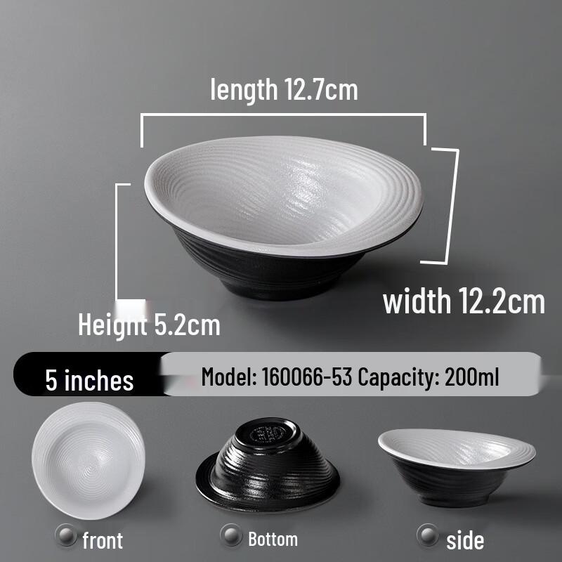 Yuzhuxun Melamine Round Soup Bowl