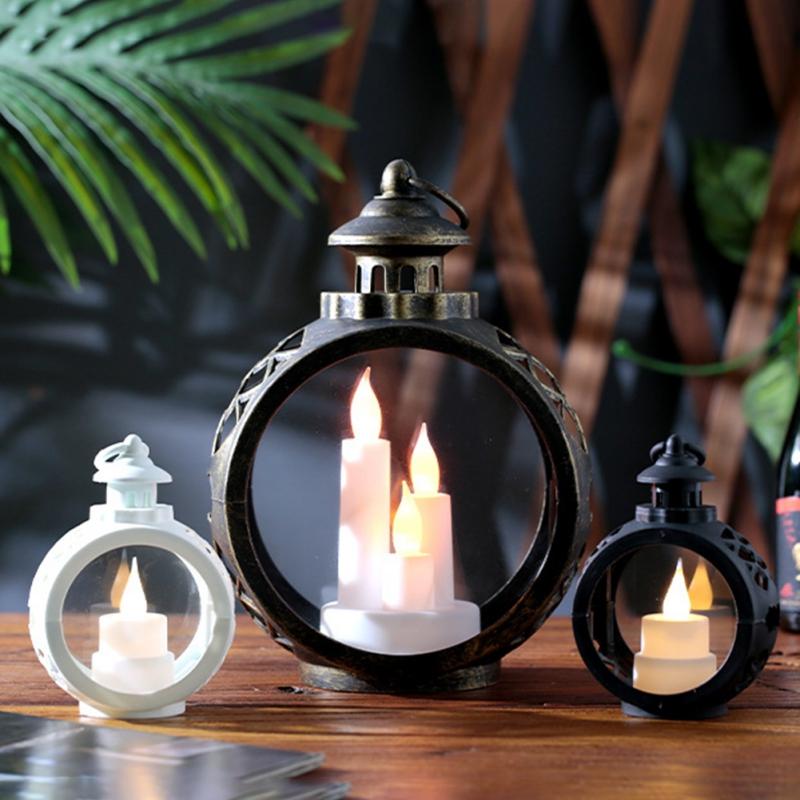 LED Simulation Flame Candle Lantern New Year Christmas Decoration Xmas Home Ornaments Decor