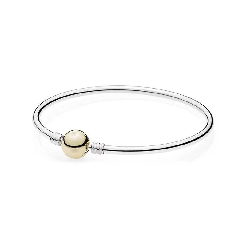 

925 Silver Heart-shaped Bracelet, Original Pendant, 925 Silver Bracelet DIY Jewelry, Making Exquisite Gifts for Women 16cm