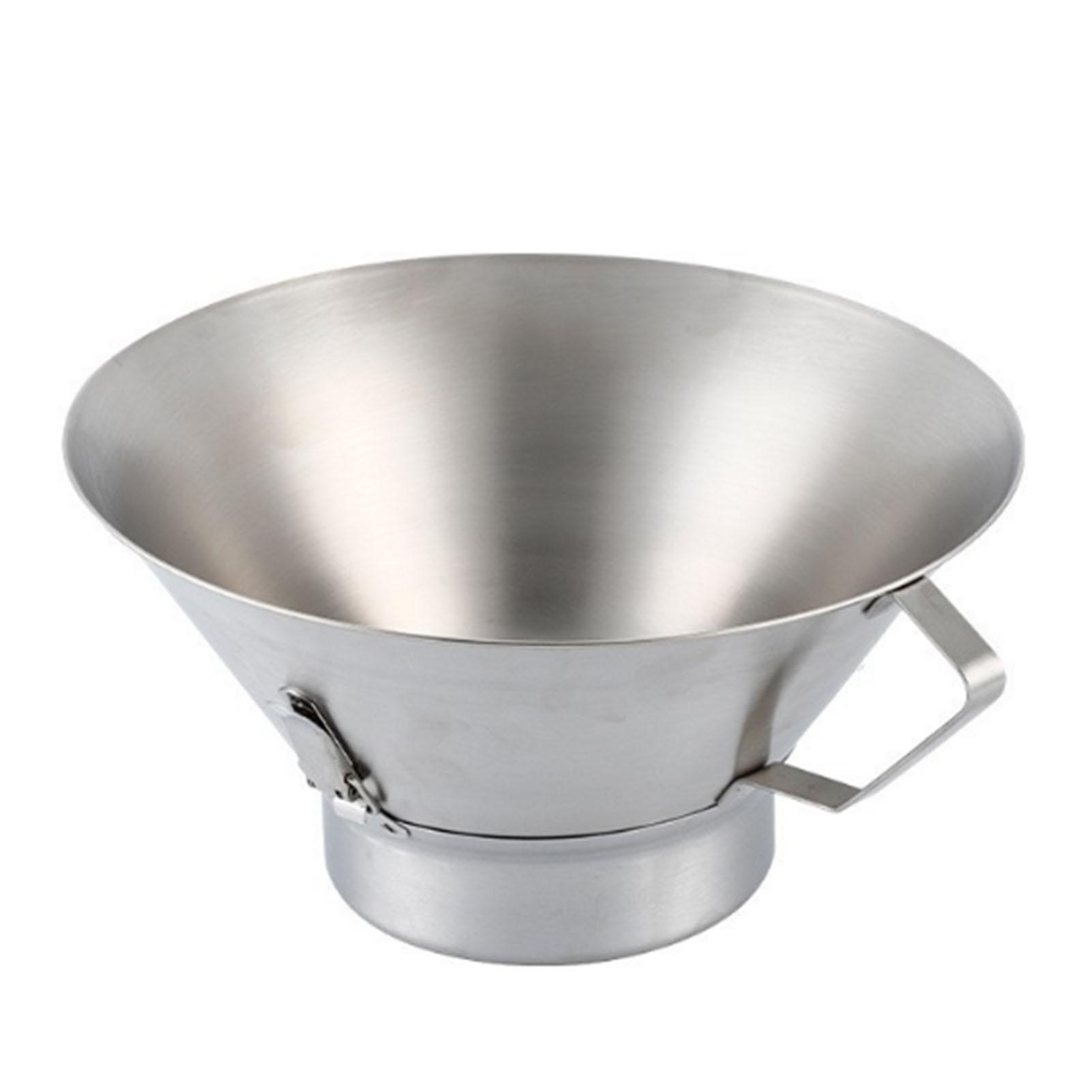 

Anti Mess Stainless Steel Oil Draining Bowl French Fries Grease Strainer Funnel With Convenient Oil Catcher For Home Restaurant