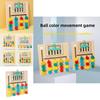 Wooden Color Bead Moving Game For Toddler Cognitive Development And Hand Eye Coordination