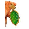 Full Green Yang Green Natural Agate Green Chalcedony Pendant Female, Real Shot Fidelity