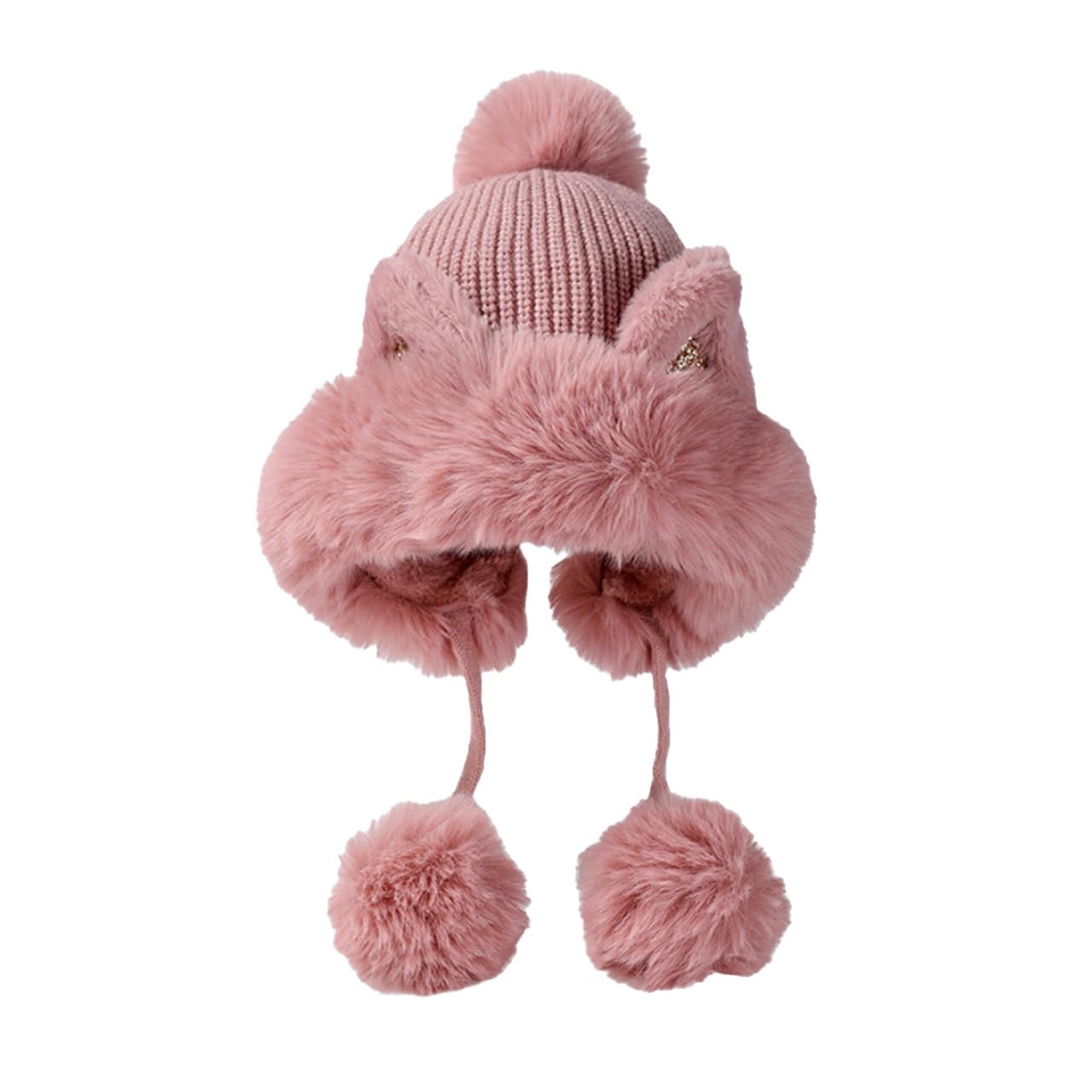 

Белый Клык Зимняя Шапка с Кошачьими Ушками Пушистая Милая Животная CZ381 Женские Ушки, Костюм, (розовый) розовый