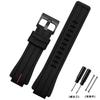 Cinturino per orologio in gomma di alta qualità per orologio TIMEX T2N720 TW2T76300 Serie T2N721 Uomo Nero Impermeabile Silicone Sportivo 24*16mm