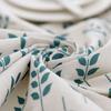 Simple Small Green Leaf Pattern Cotton Linen Tablecloth Christmas European Style Cover Washable Table Cloth For Tea Table