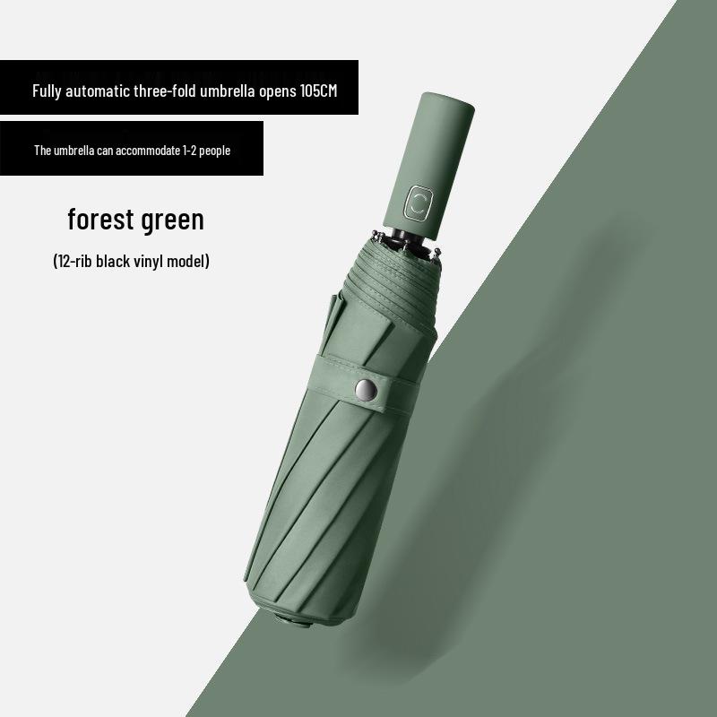 Stabiler winddichter automatischer Faltregenschirm für Männer und Frauen – Großer Sonnenschutz für jedes Wetter, anpassbar für Werbung