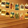 LED Photo Clip Fairy String Lights Transparent Clips Wall Hanging Lights Picture Card Decor for Wedding Birthday Party