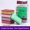 High-Density Multi-Porous Dishwashing Sponge and Scouring Pad Combo for Kitchen Cleaning
