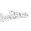 AceWings G010 Brass 8/8 Hip Hop Teeth Grillz Set Gold/Silver Top & Bottom Body Jewelry Punk Cosplay Party Tooth Grills Gifts